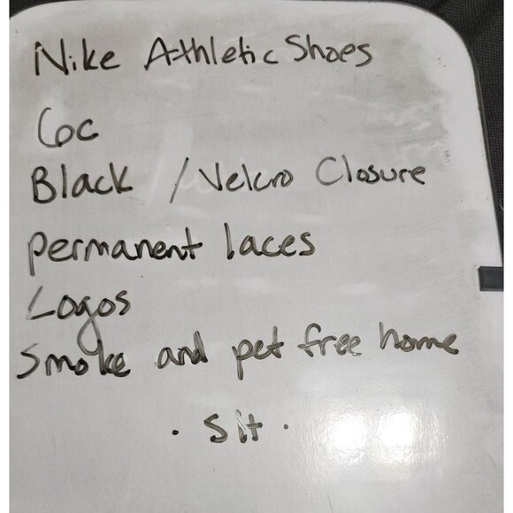 Nike Baby Boys Black Sneakers 6c Lightweight Fabric Hook Loop Closure Comfortab - Picture 7 of 7